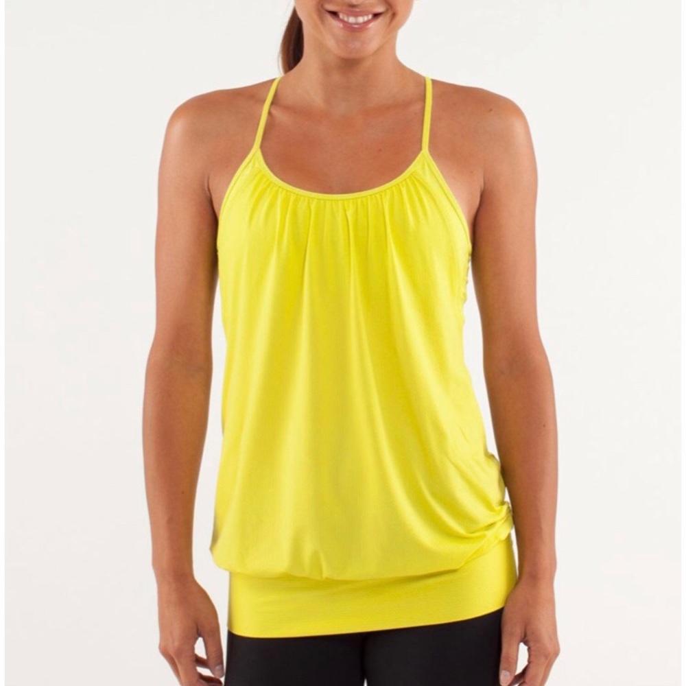 Lululemon No Limits Tank Split Pea 4/6